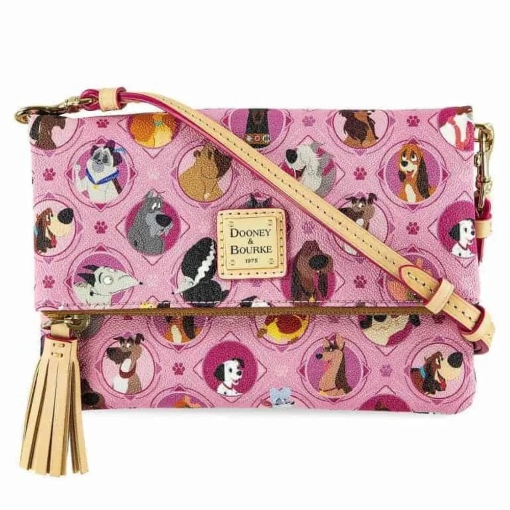 Pink Disney Dogs Crossbody Bag by Disney Dooney & Bourke